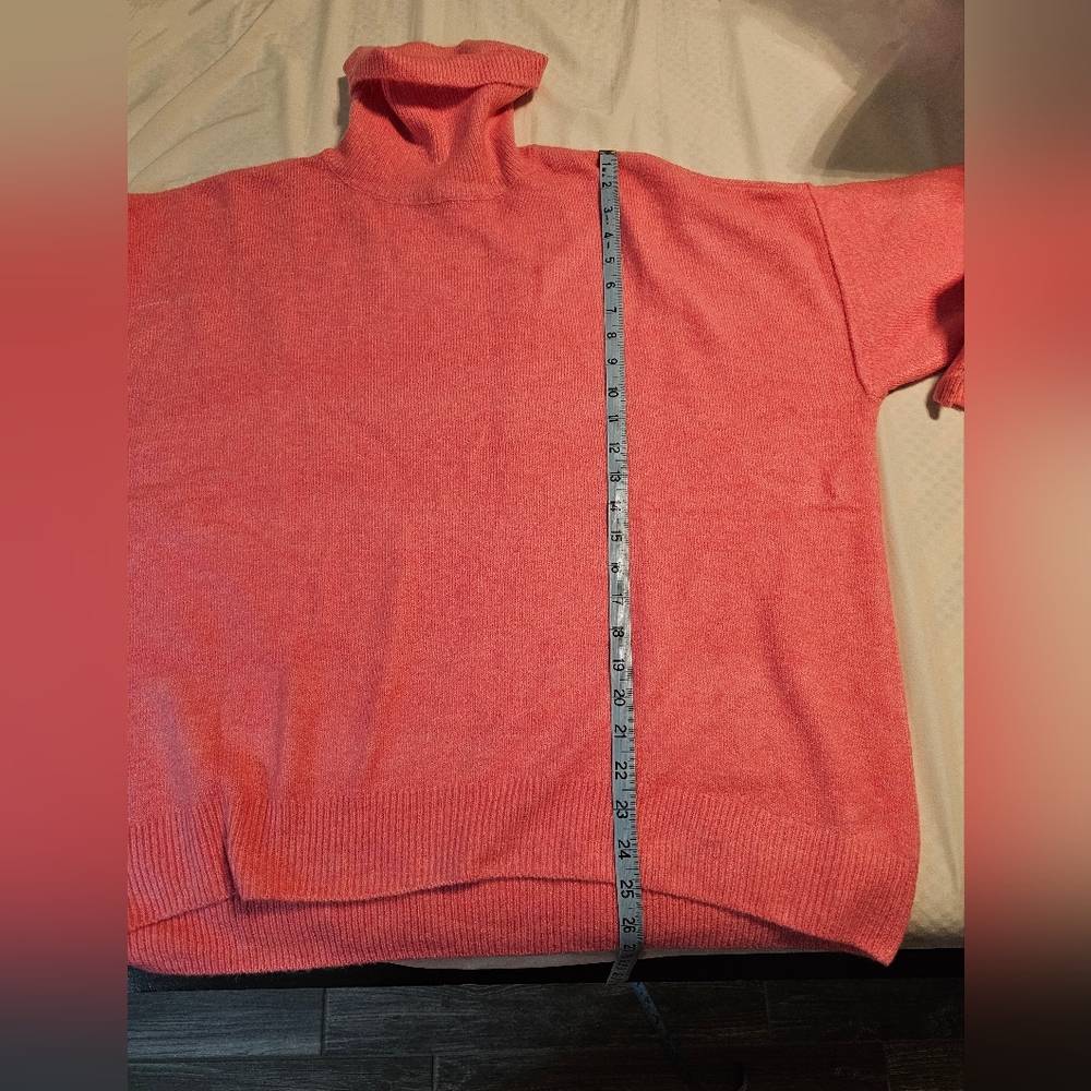 Vince Camuto Pink Sweater Oversized XL - Picture 10 of 12